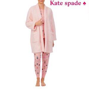 Kate Spade Soft Pink Women's Robe and Pajama Set